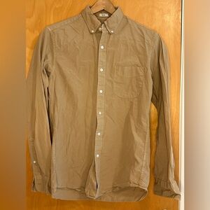 J Crew khaki cotton dress shirt